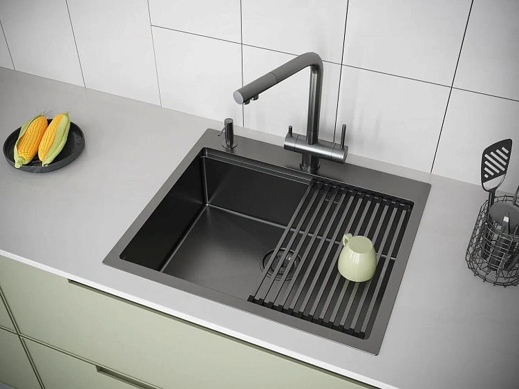 Кухонная мойка PAULMARK Brim-PRO PM705951-GM