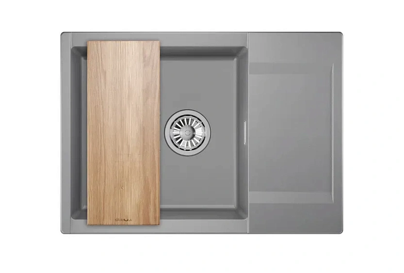 Кухонная мойка GRANULA ES-7003 алюминиум