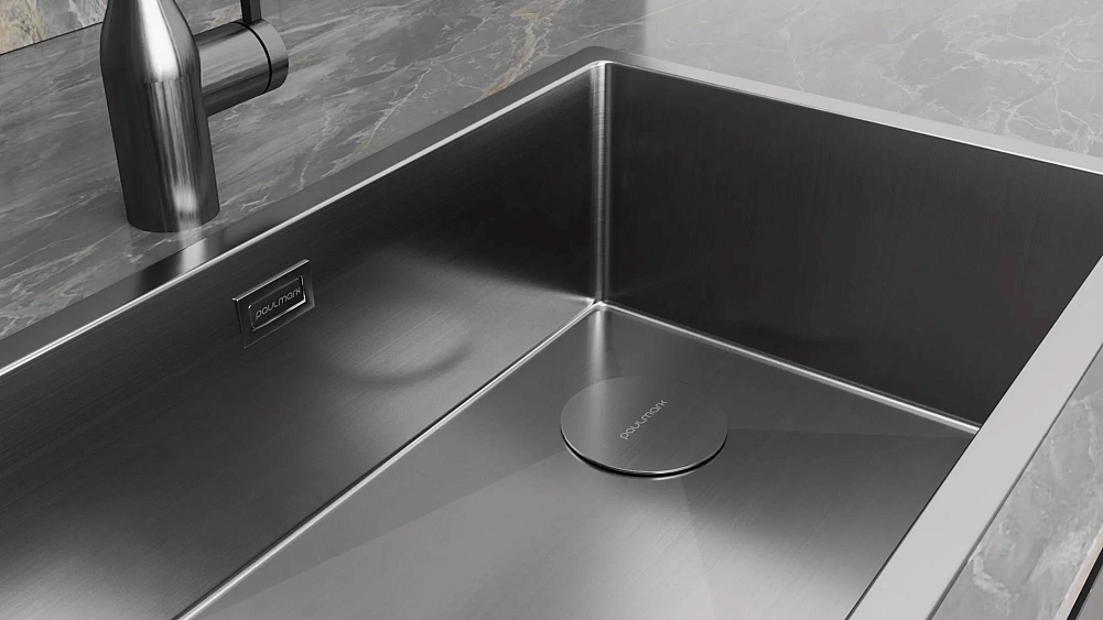 Кухонная мойка PAULMARK NEXT-SKEW 540 PM885444-GM