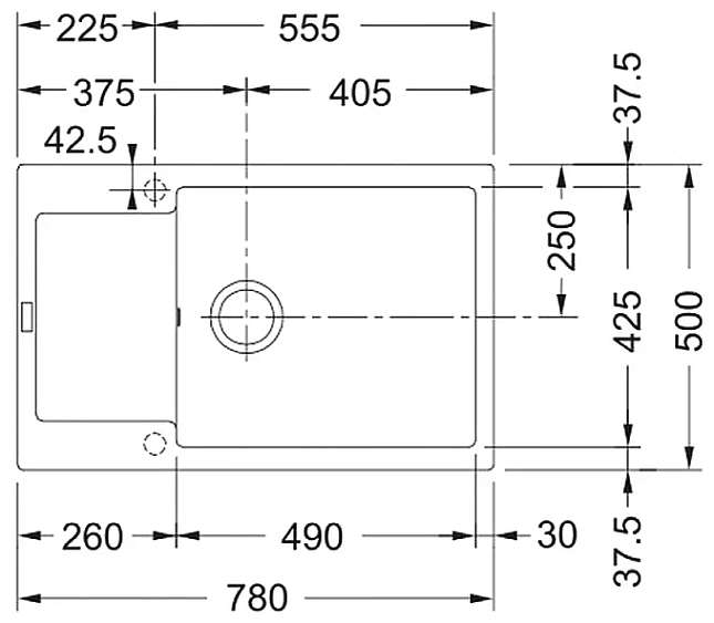 Кухонная мойка LAVA L.8 BASALT