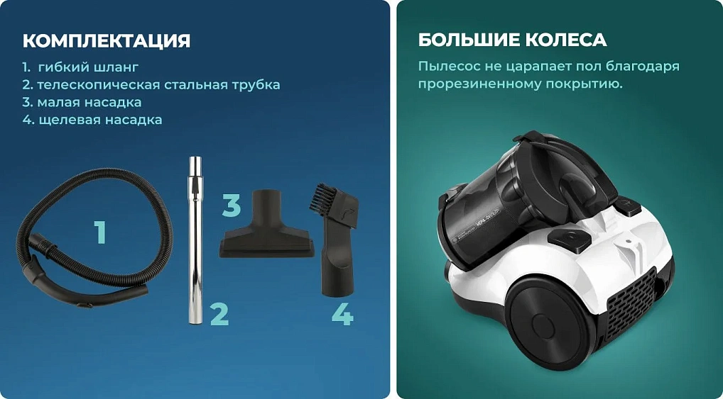 Пылесос CENTEK CT-2529 белый/черный
