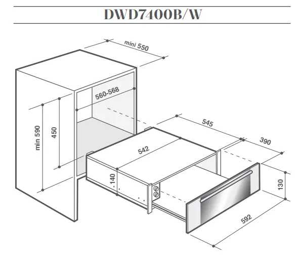 Подогреватель посуды DE DIETRICH DWD7400G