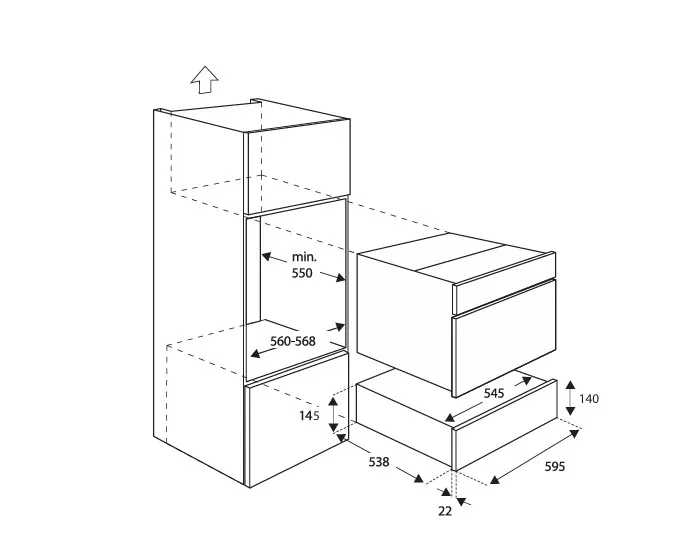 Ящик для подогрева посуды BERTAZZONI WD60G