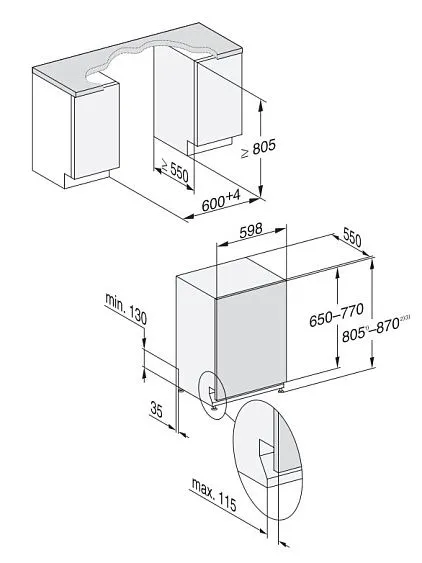 Посудомоечная машина MIELE G 5450 SCVi Active Plus