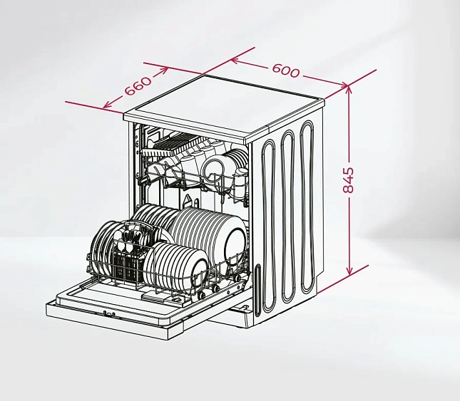 Посудомоечная машина LEX DW6062N WH