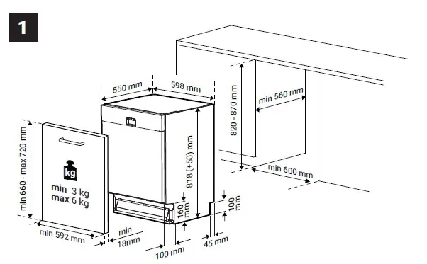 Посудомоечная машина BEKO BDIN1S421