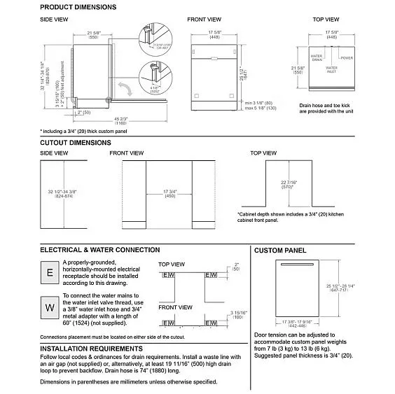 Посудомоечная машина BERTAZZONI DW45S3IEPDV
