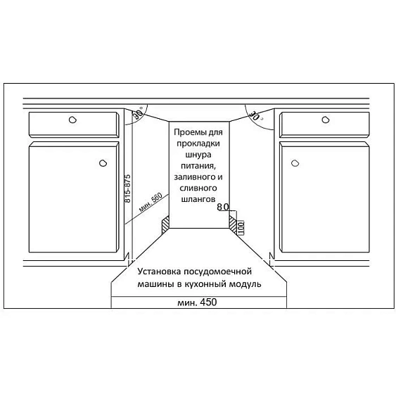 Посудомоечная машина EVELUX BD 4095 D