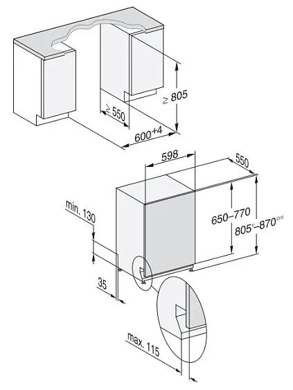Посудомоечная машина MIELE G 7651 SCVi AutoDos OBSW