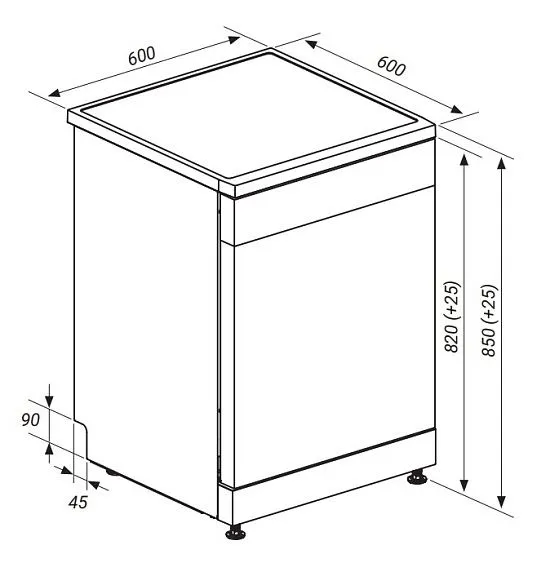 Посудомоечная машина HIBERG i-F 6815 LB