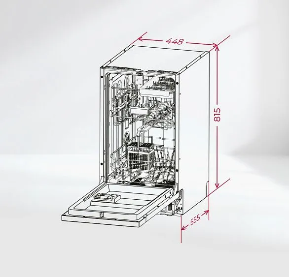 Посудомоечная машина LEX PM 4583В color Lux