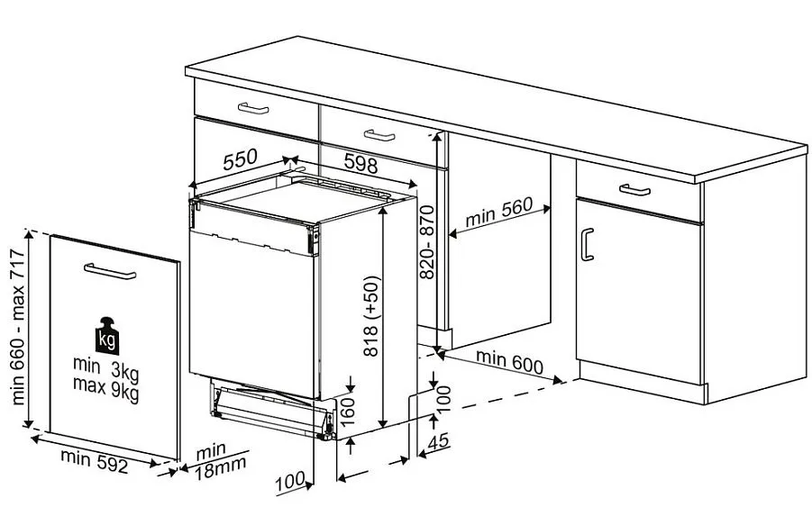 Посудомоечная машина INDESIT DI 5C89