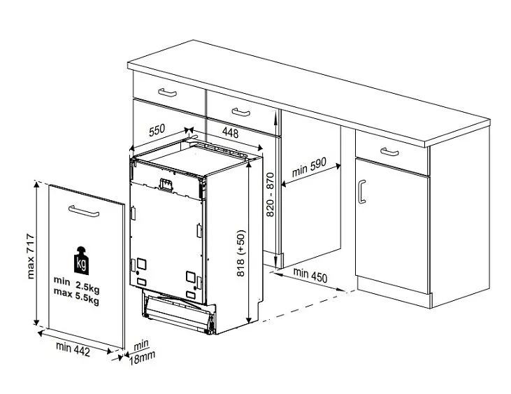 Посудомоечная машина BEKO DIS26012