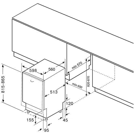 Посудомоечная машина KRONA MARTINA 60 BI V 2