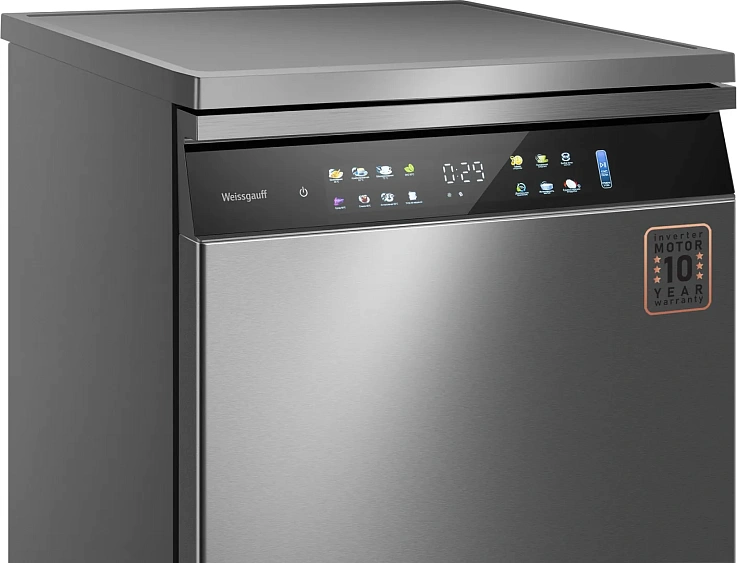 Посудомоечная машина WEISSGAUFF DW 6138 Touch Inverter Autoopen Inox