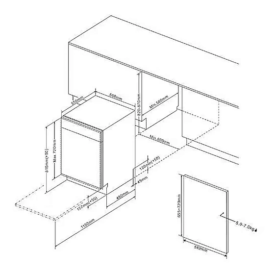 Посудомоечная машина TOSHIBA DW-14B4(B)-RU