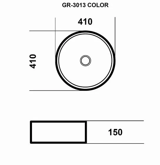 Раковина GROSSMAN GR-3013BM