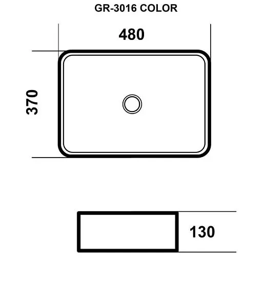 Раковина GROSSMAN GR-3016BBL