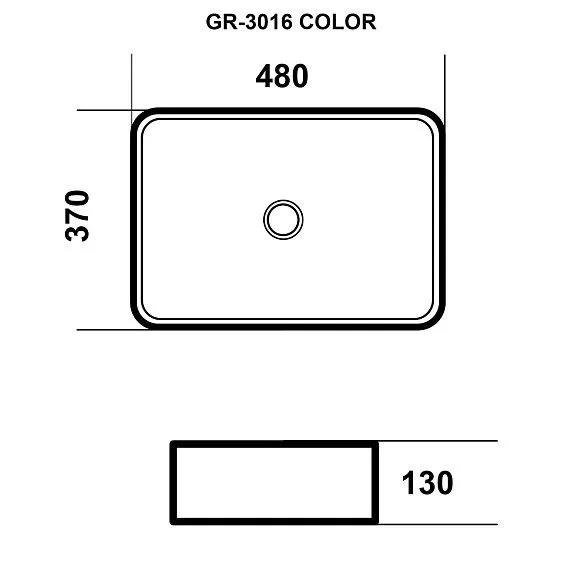 Раковина GROSSMAN GR-3016BM