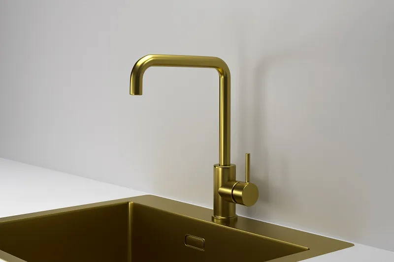 Смеситель GRANULA KS-7110 золото/сатин