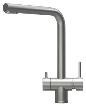 Смеситель GRANULA KS-7011 нержавеющая сталь