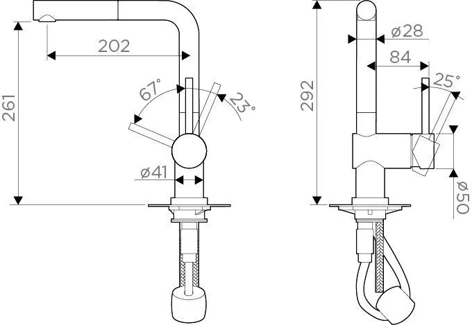 Смеситель OMOIKIRI Akashi S-WH (4994572)