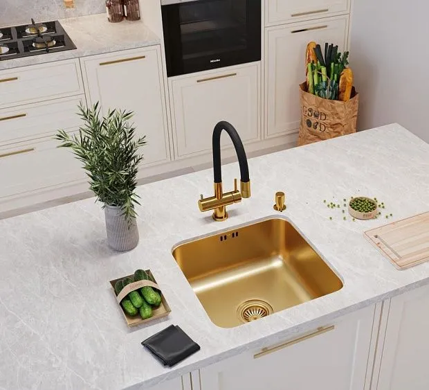 Смеситель EMAR ЕС-3015 PVD Golden