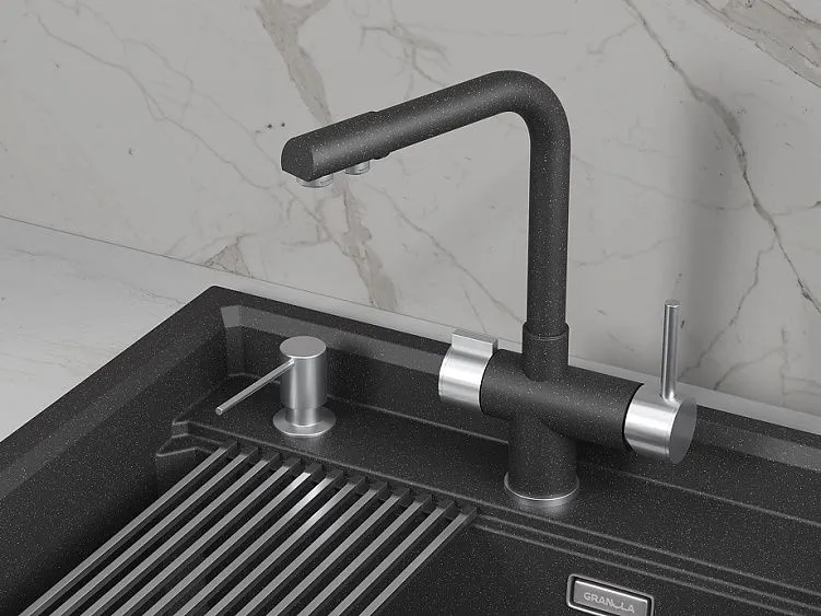 Смеситель GRANULA 5015 черный