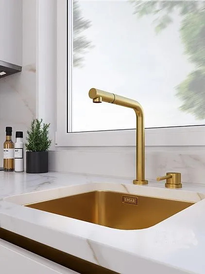 Смеситель EMAR ЕС-7027 PVD Golden
