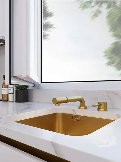 Смеситель EMAR ЕС-7027 PVD Golden