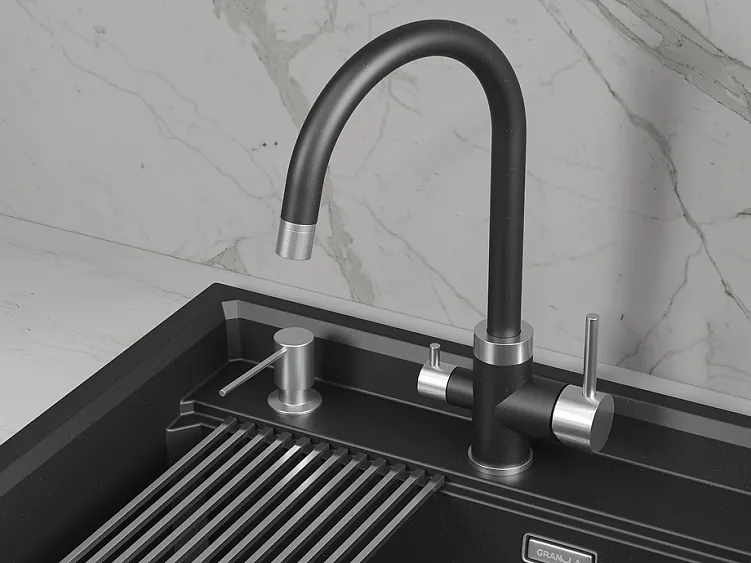 Смеситель GRANULA 5169 шварц