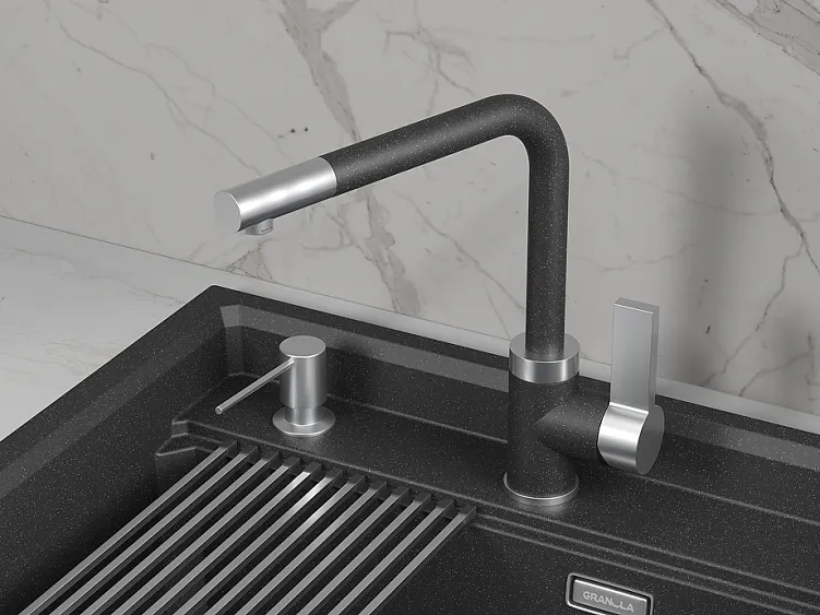 Смеситель GRANULA 5504 черный