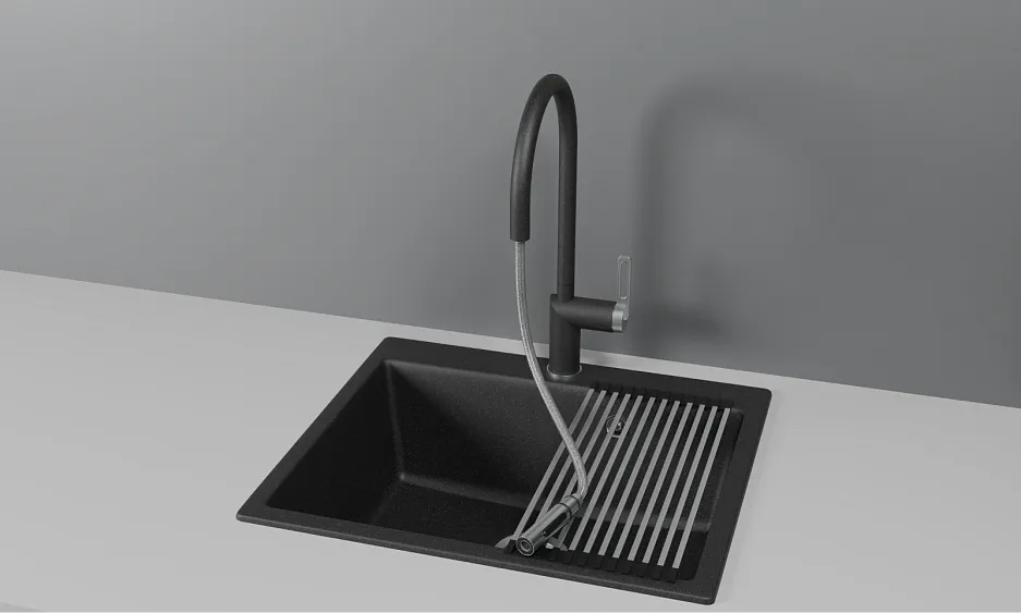 Смеситель GRANULA GR-8172 черный