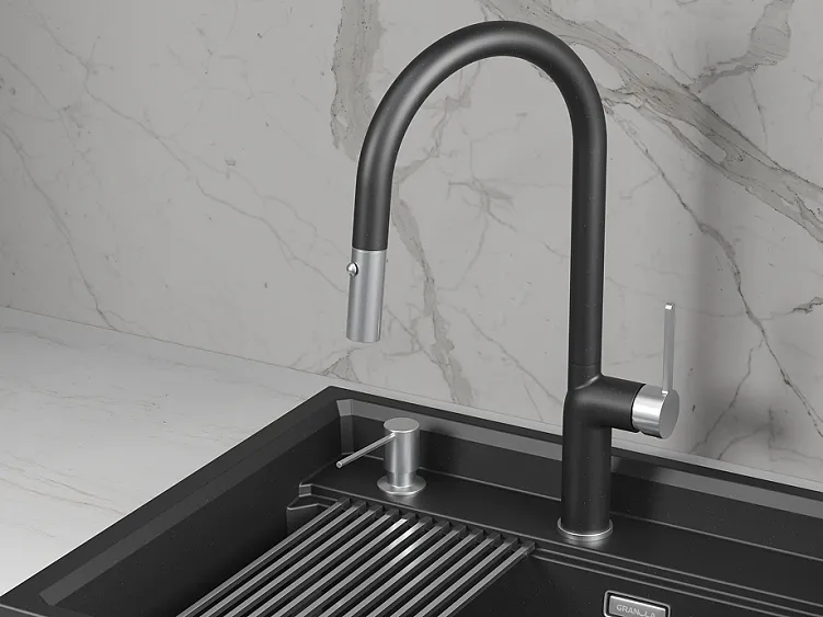 Смеситель GRANULA 9010 шварц