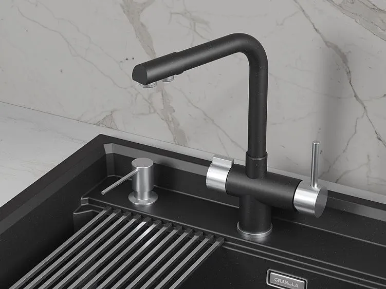 Смеситель GRANULA 5008 шварц