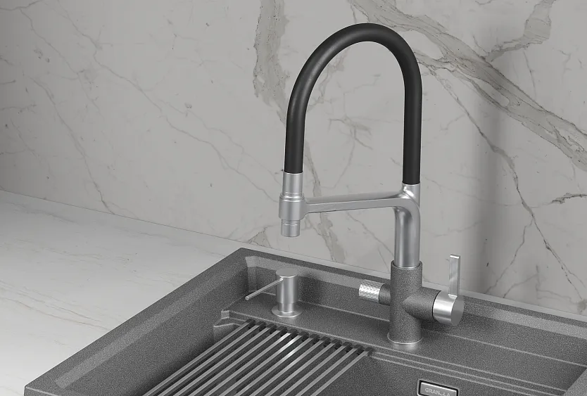 Смеситель GRANULA 5083 графит