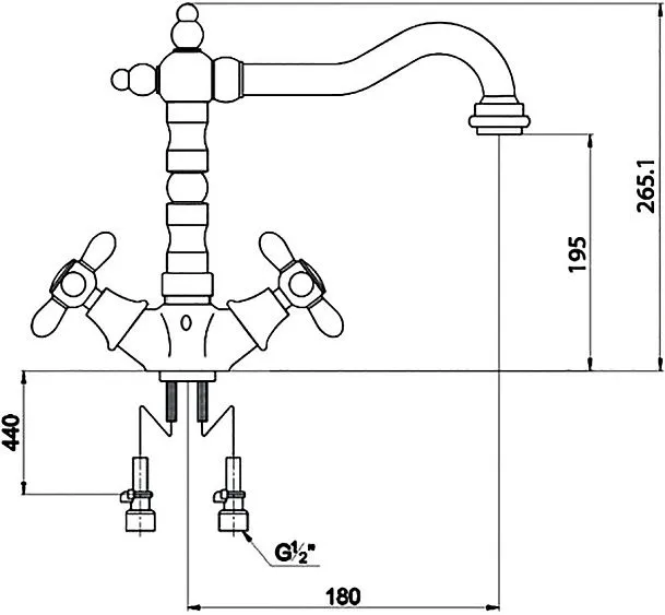 Смеситель TIMO ritz 0143f