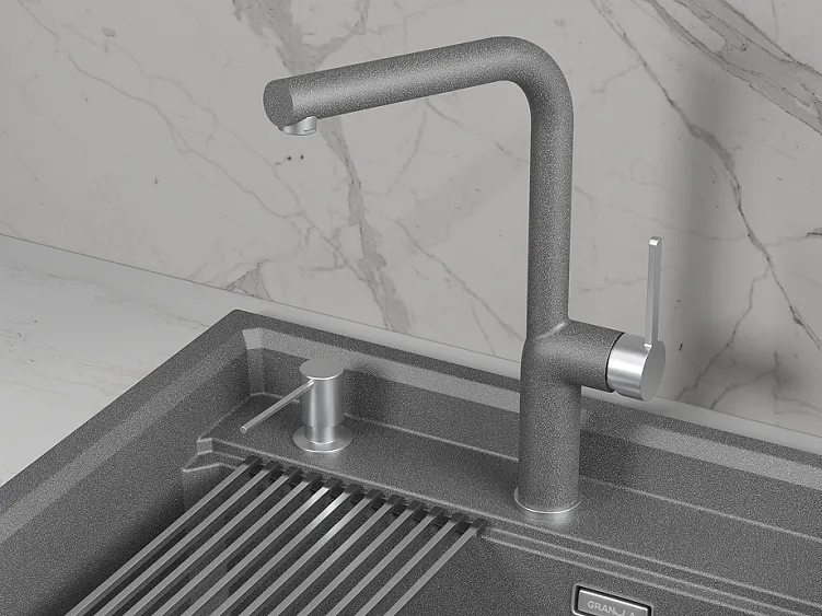 Смеситель GRANULA 9502 графит