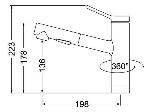 Смеситель EMAR EC-3012.9 алмаз