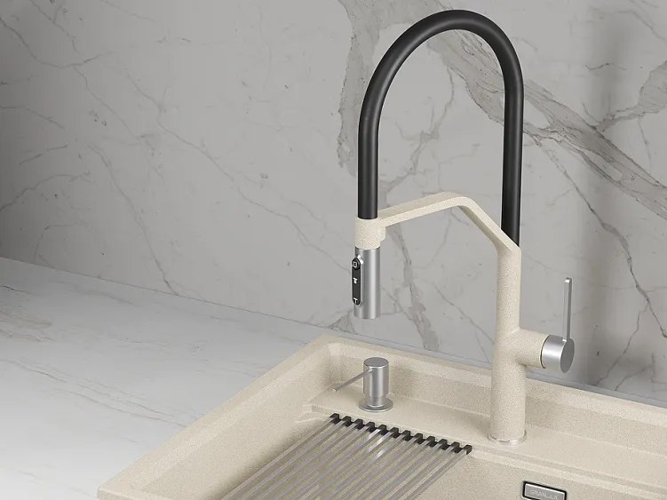 Смеситель GRANULA 9012 нержавеющая сталь