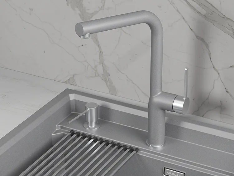 Смеситель GRANULA 9502 алюминиум