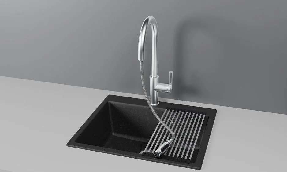 Смеситель GRANULA GR-8168 нержавеющая сталь