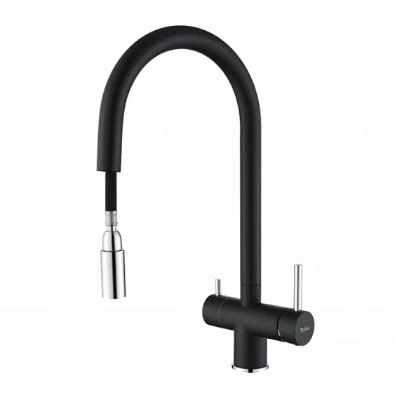 Смеситель RIVELATO Trevi nero cromo