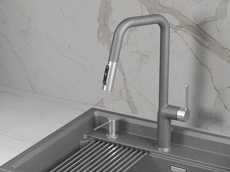 Смеситель GRANULA 9011 графит