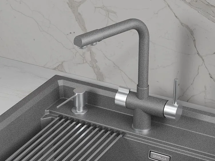 Смеситель GRANULA 5015 графит