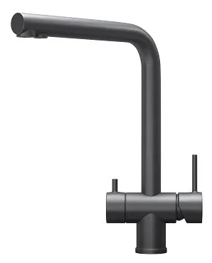 Смеситель GRANULA KS-7011 графит/матовый