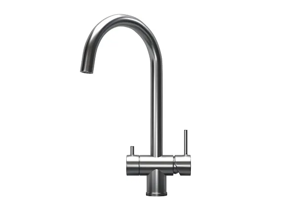 Смеситель GRANULA KS-7104 сталь/сатин