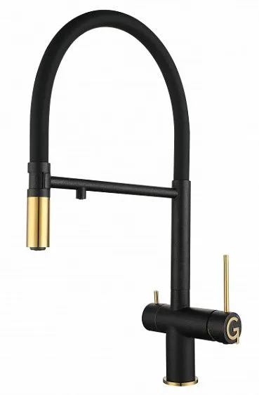 Смеситель RIVELATO Adria antracite oro