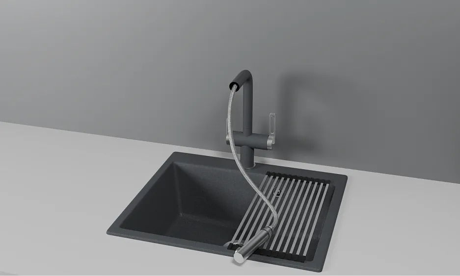 Смеситель GRANULA GR-8170 графит