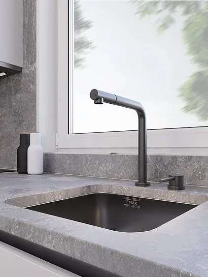 Смеситель EMAR ЕС-7027 PVD Dark